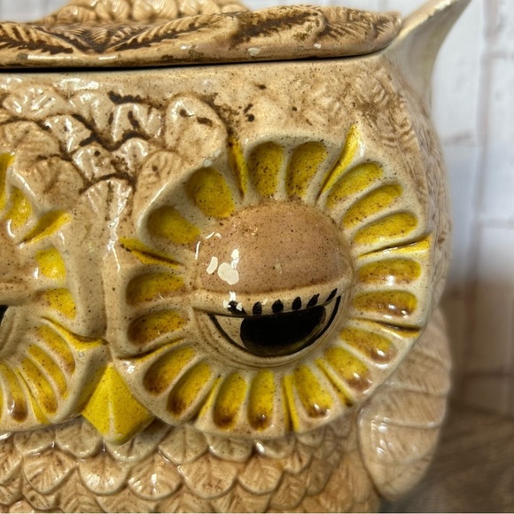 Vintage Double Sided Face Owl Set Of 3 OWL-SITTRE ‘79 Cookie Jar Canister - Picture 9 of 10
